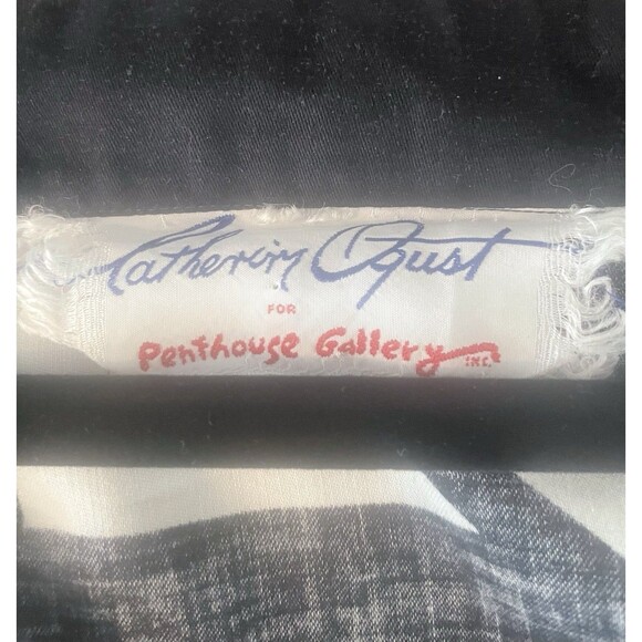 Catherine Ogust Dress Geometric Penthouse Gallery Medium Mod Vintage 80's - Picture 7 of 10